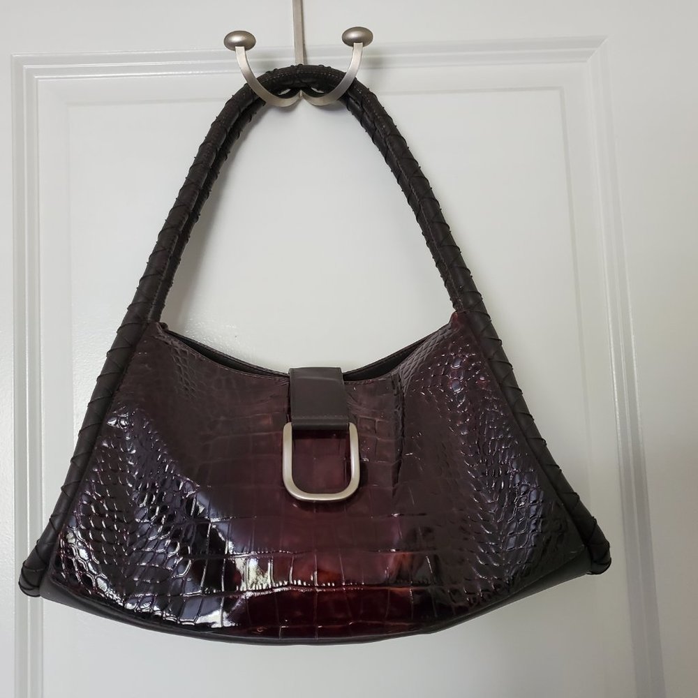 Donald J Pliner handbag beautifully embossed leather - Picture 3 of 9